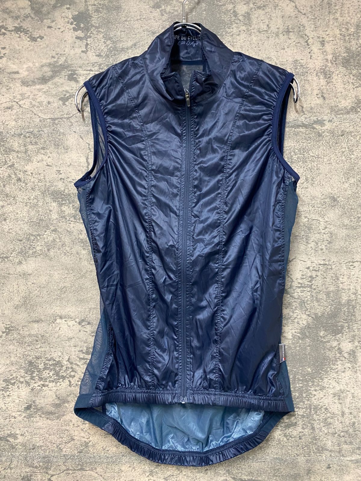 IX101 カフェドシクリステ Cafe du Cycliste Petra man サイクルベスト ジレ 紺 S
