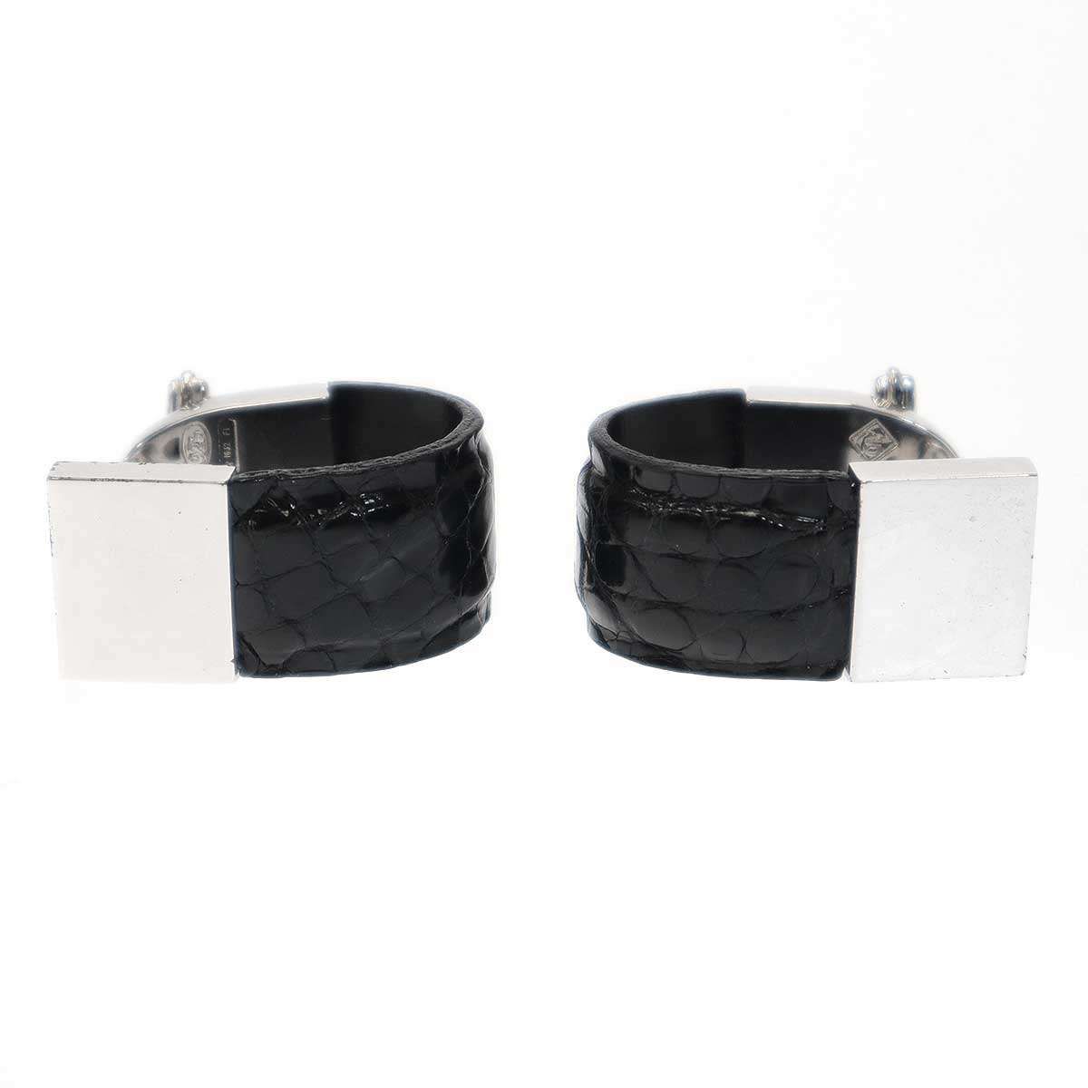 dunhill ダンヒル クロコエンボスレザーカフリンクス