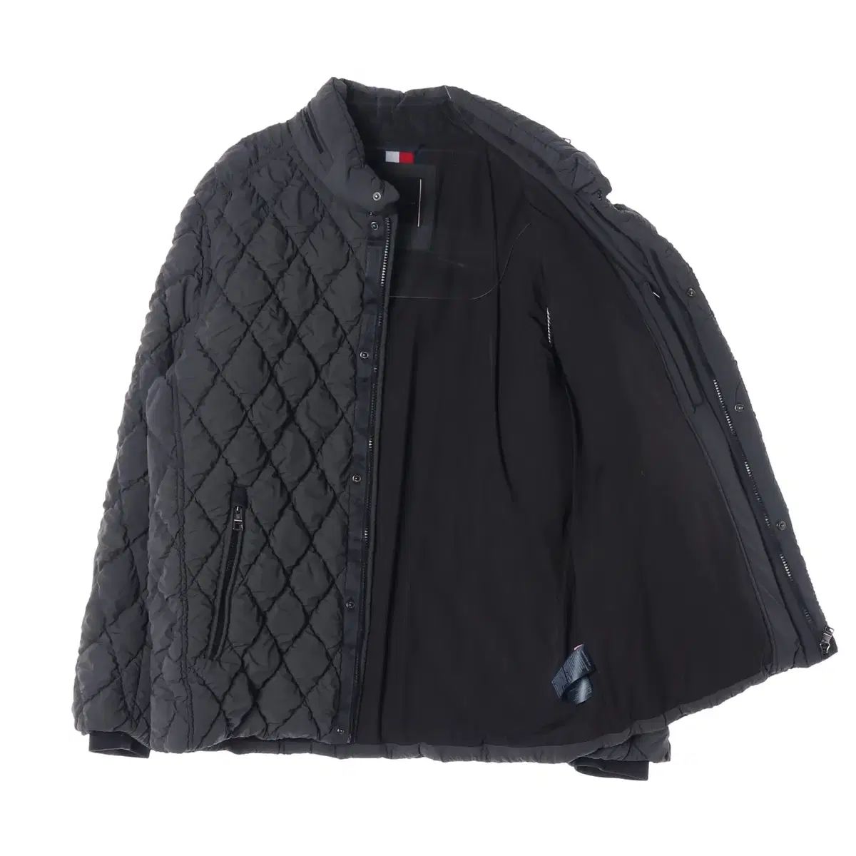 XXL Tommy Hilfiger トミーヒルフィガー グースダウン グレー キルティング ダウンジャケット ブルゾン