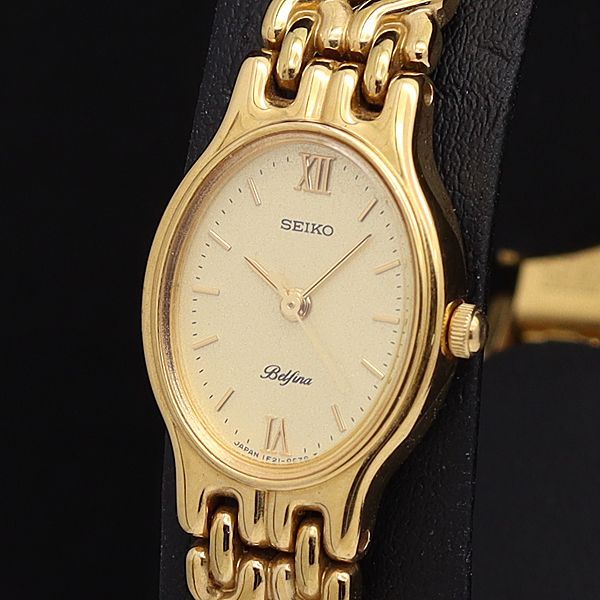 美品 新品電池 SEIKO Belfina ローマン レディース 腕時計 美品 新品電池 SEIKO Belfina ローマン レディース 腕時計