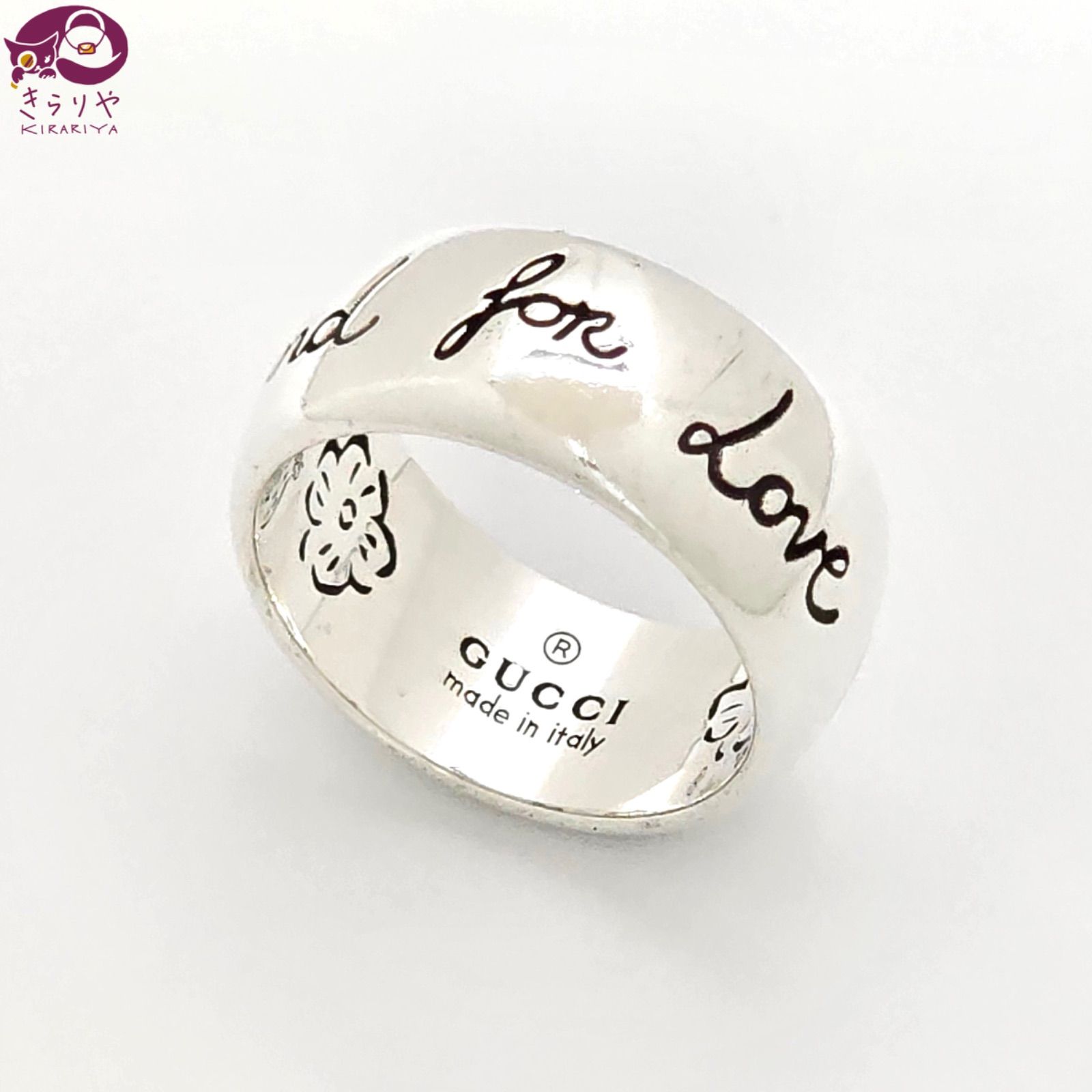 GUCCIブラインドフォーラブシルバーリング 17号 Blind for Love”リング ・スターリングシルバー | GUCCI公式