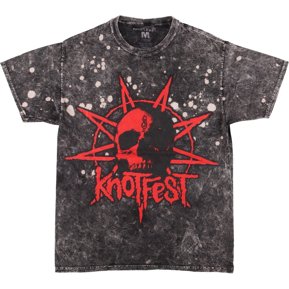 古着 KNOTFEST ドクロ柄 スカル柄 バンドTシャツ バンT メンズM相当