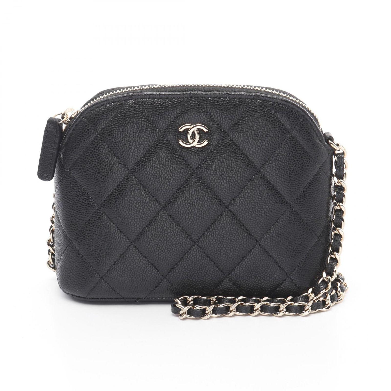 シャネル CHANEL ショルダーバッグ タイムレスクラシック マトラッセ AP4000 ブラック キャビアスキン グレインドカーフ マトラッセ ミニチェーンショルダー レディース Used A