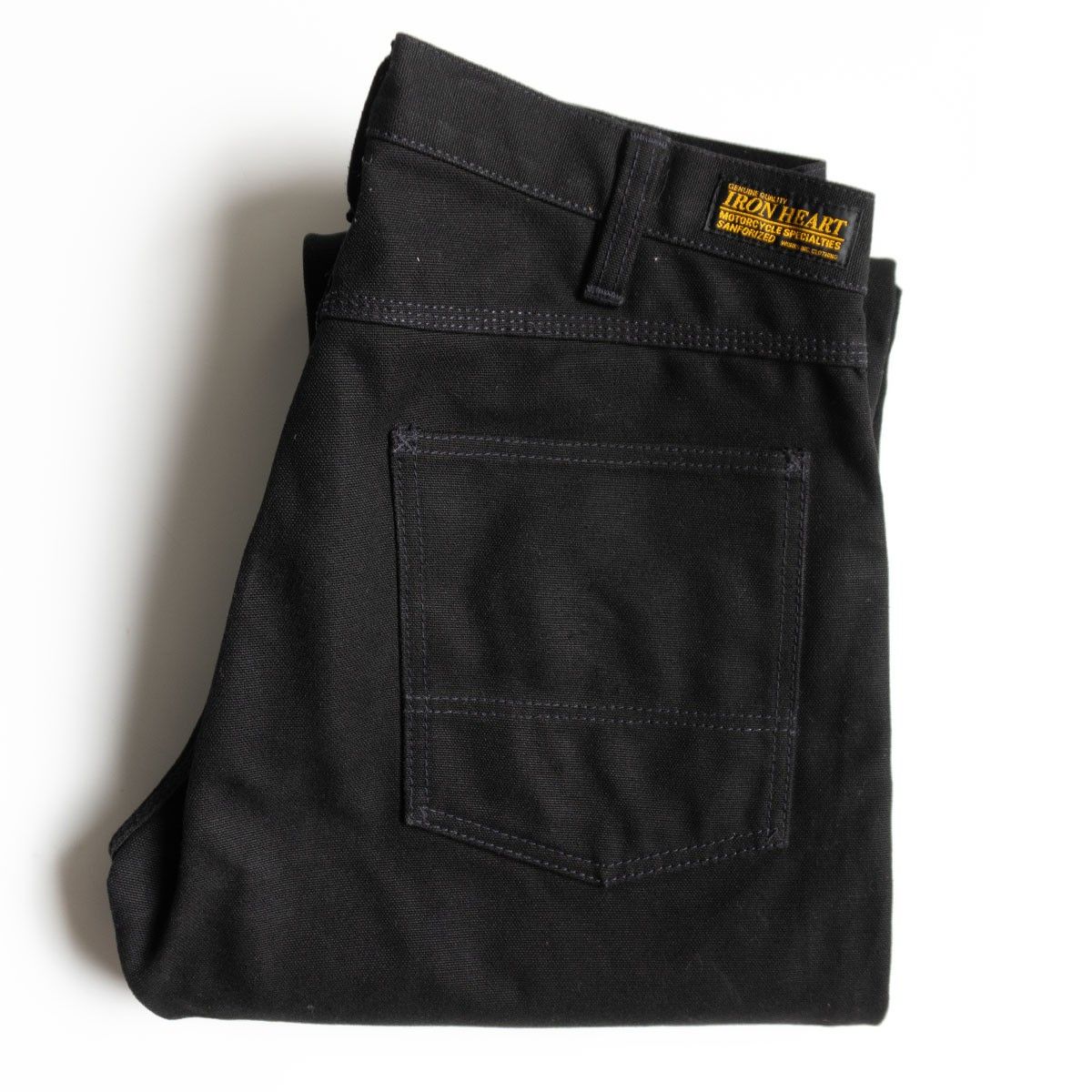 美品】IRON HEART【801 ヘビーダック ダブルニー ロガージーンズ】W33 