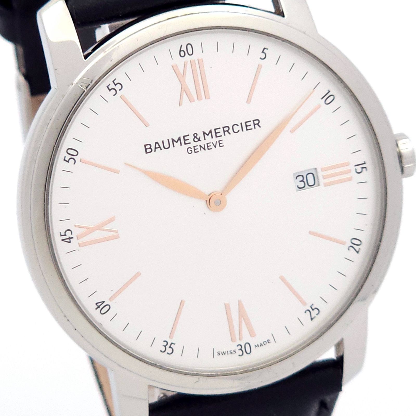 ボーム＆メルシエ クラシマ 65493 クォーツ メンズ 腕時計 BAUME&MERCIER ボーム＆メルシエ クラシマ 65493 QZ 動作品 冊子