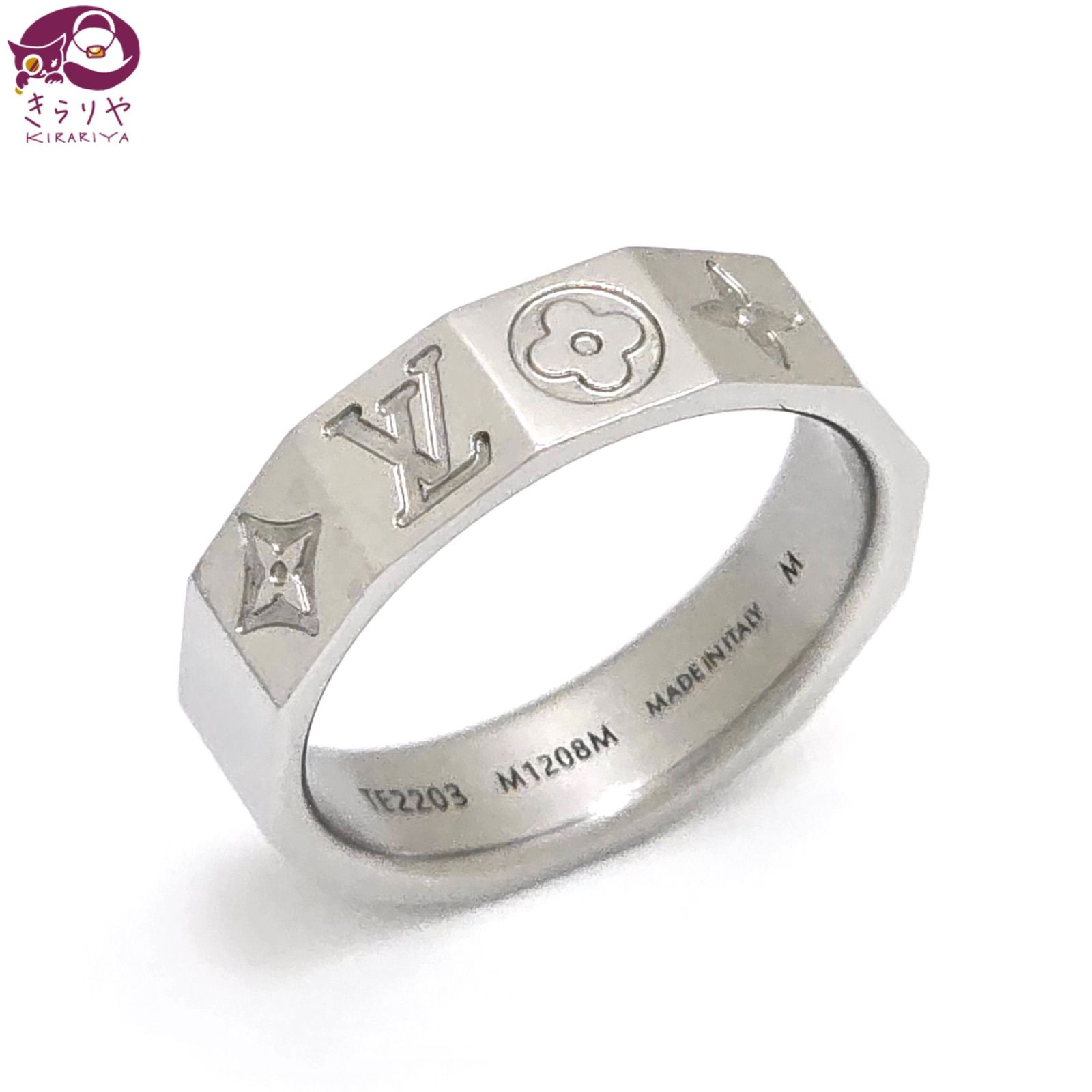 LOUIS VUITTON ヴィトン M1208M モノグラムキューブリング LOUIS VUITTON ヴィトン M1208M モノグラムキューブリング