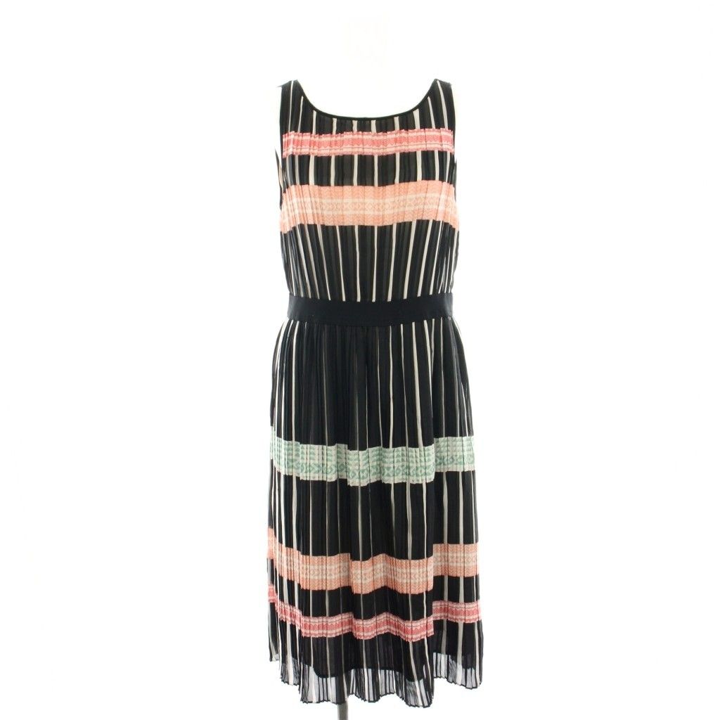 G9825*ビーシービージーマックスアズリア☆シルク☆ワンピース☆黒ブラック☆M BCBG MAXAZRIA(ビーシービージーマックスアズリア) ワンピース