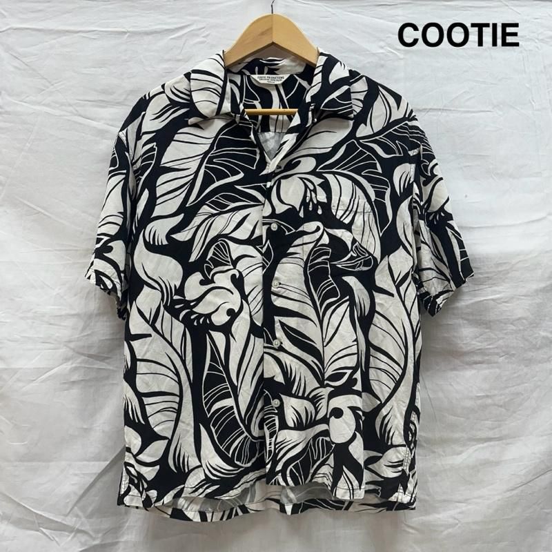 COOTIE PRODUCTIONS クーティープロダクションズ シャツ ブラウス 半袖 Tijuana S|S Shirt 半袖 レーヨン アロハシャツ リーフ柄 2019ss
