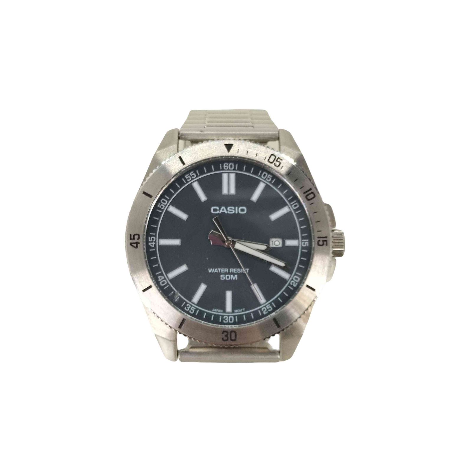 カシオ CASIO  MTP-B155D-2E プカシ シンプル グレイッシュバイオレット メタルバンド メンズ 表記無 
