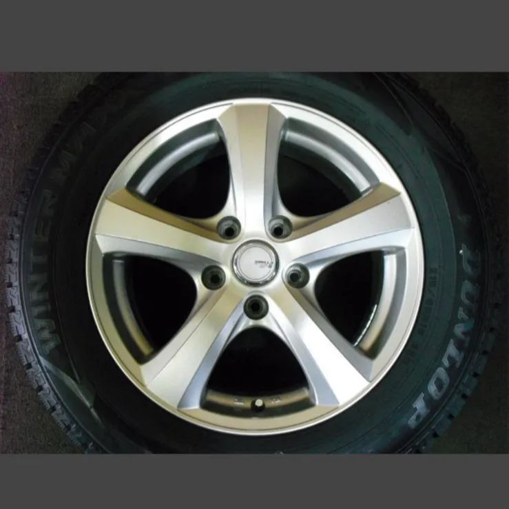 T-2138 本州 23年製 ダンロップ WM02 超バリ山 20.30アルファード ヴェルファイア NT30エクストレイル 等 16インチスタッドレスセット タイヤホイール