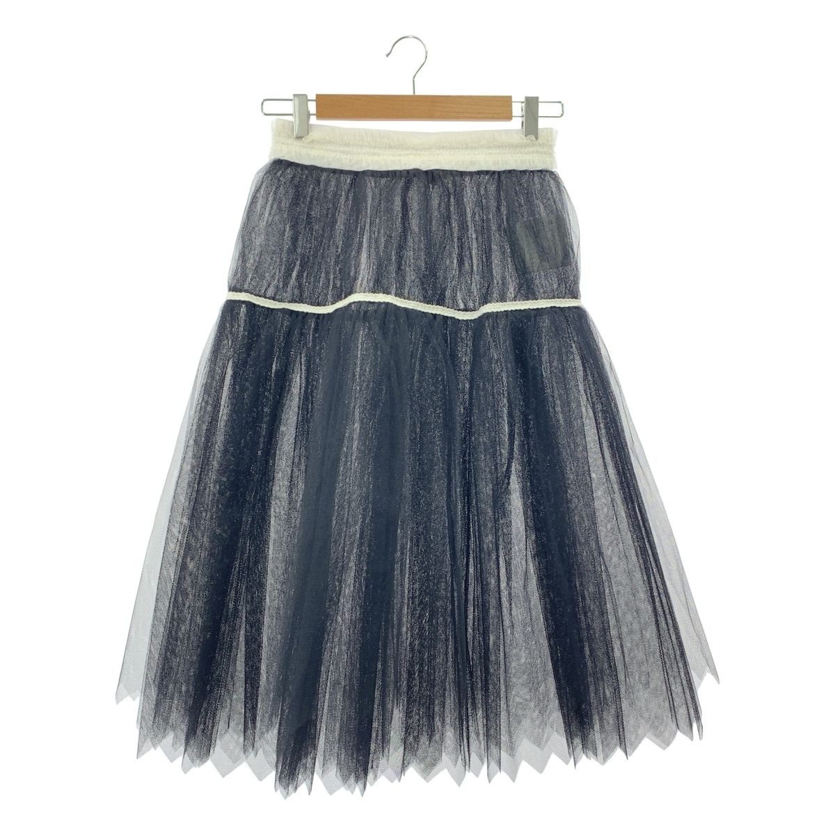 COMME des GARCONS コムデギャルソン 2005SS チュール レイヤード スカート S ブラック レディース