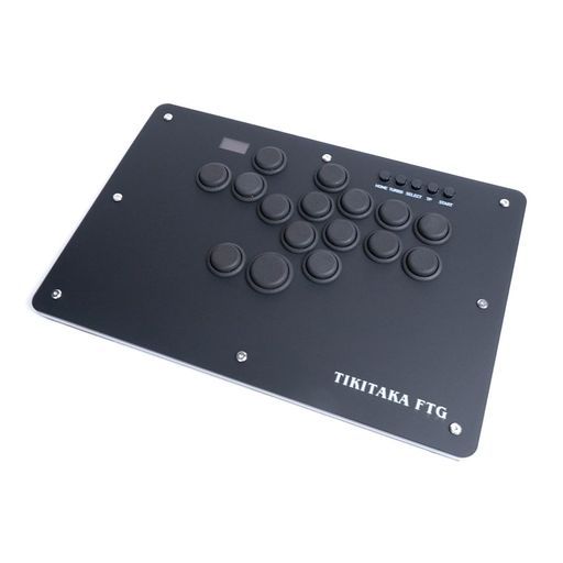TIKITAKAFTGT16BTシリーズクラシックボタンレイアウトナイロンボタンレバーレスコントローラー12mm超薄SF6アーケード格闘ゲーム用ゲームコントローラーForPS4|PS3|PC|NSwitch2