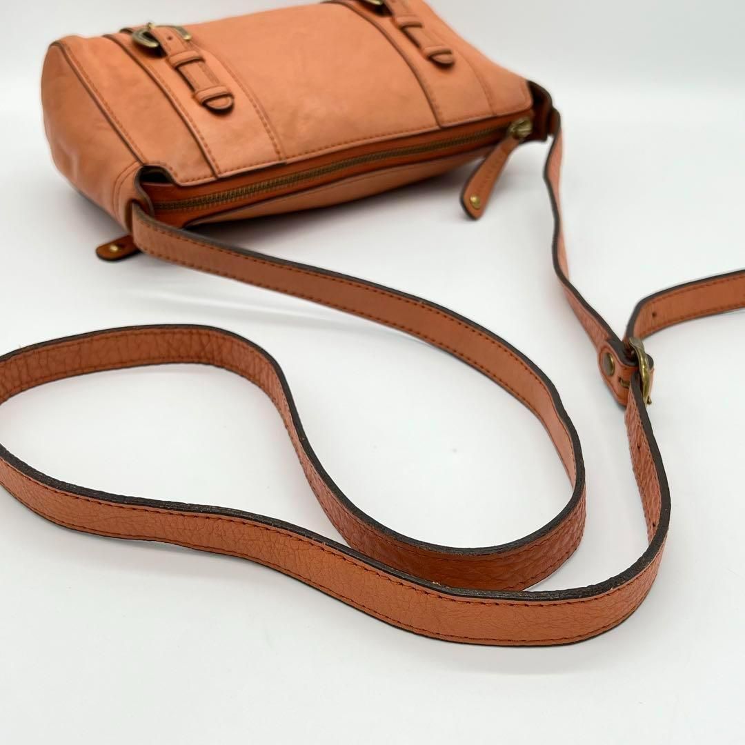 【美品】 Bristol ショルダーバッグ　オレンジ　サコッシュ a93efeeed1ea273f1738229903e989