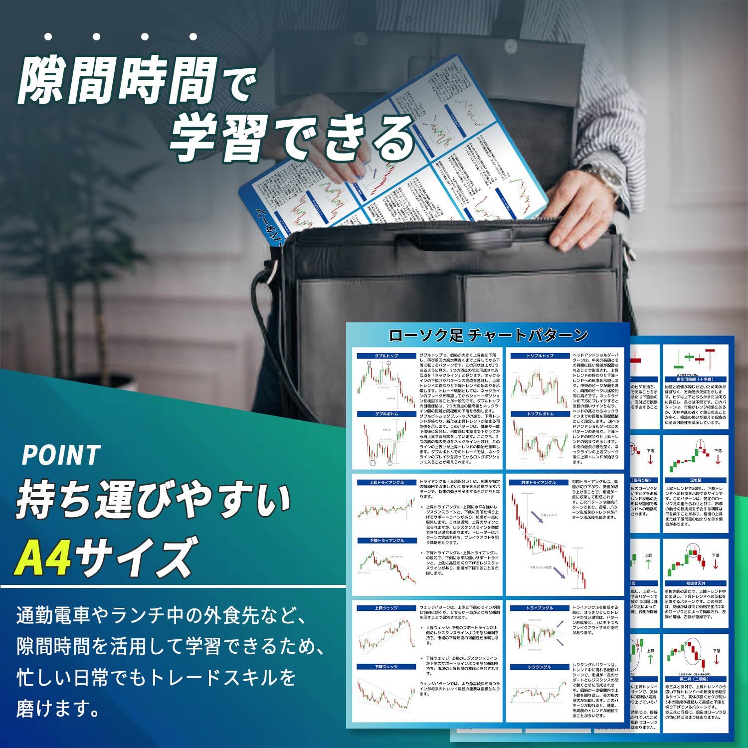 新品 A4下敷き ローソク足 チャート分析 投資用語 初心者向け FX 株式投資 NISA オルカン S＆P500 (2枚セット(100円引き)) -  メルカリ