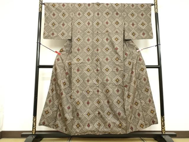 平和屋着物●本場大島紬　龍郷絣　花菱文　正絹　逸品　DAAV8705tw 平和屋着物○本場大島紬 龍郷絣 花菱文 正絹 逸品 DAAV8705tw - メルカリ