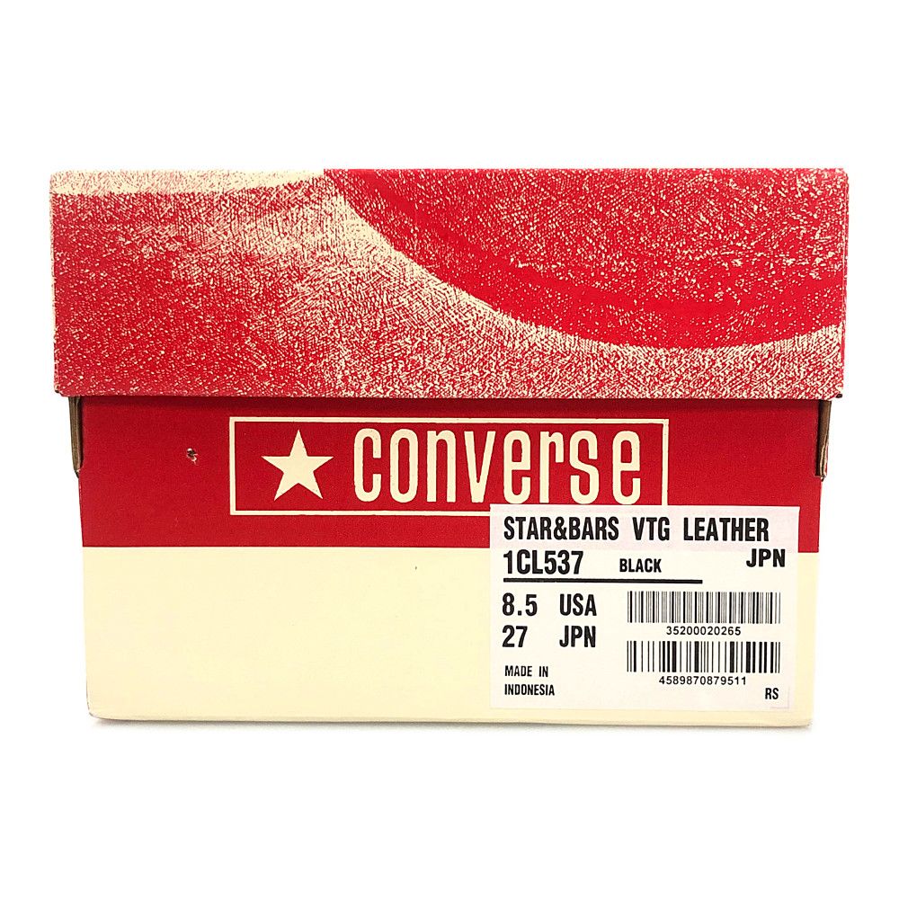 CONVERSE コンバース 品番 1CL537 STAR&BARS VTG LEATHER シューズ スニーカー ブラック  サイズUS8.5=27cm 正規品 / 23140B