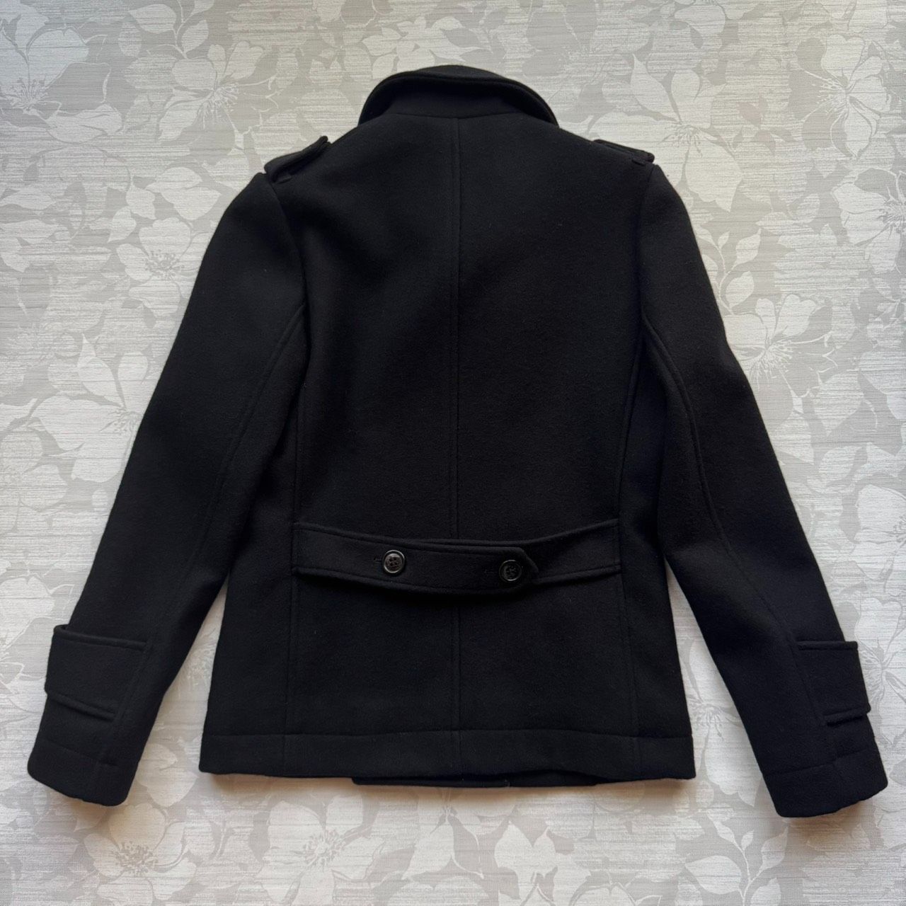 Lui s ルイス ウール混 Pコート ピーコート ブラック Lサイズ メンズ アウター