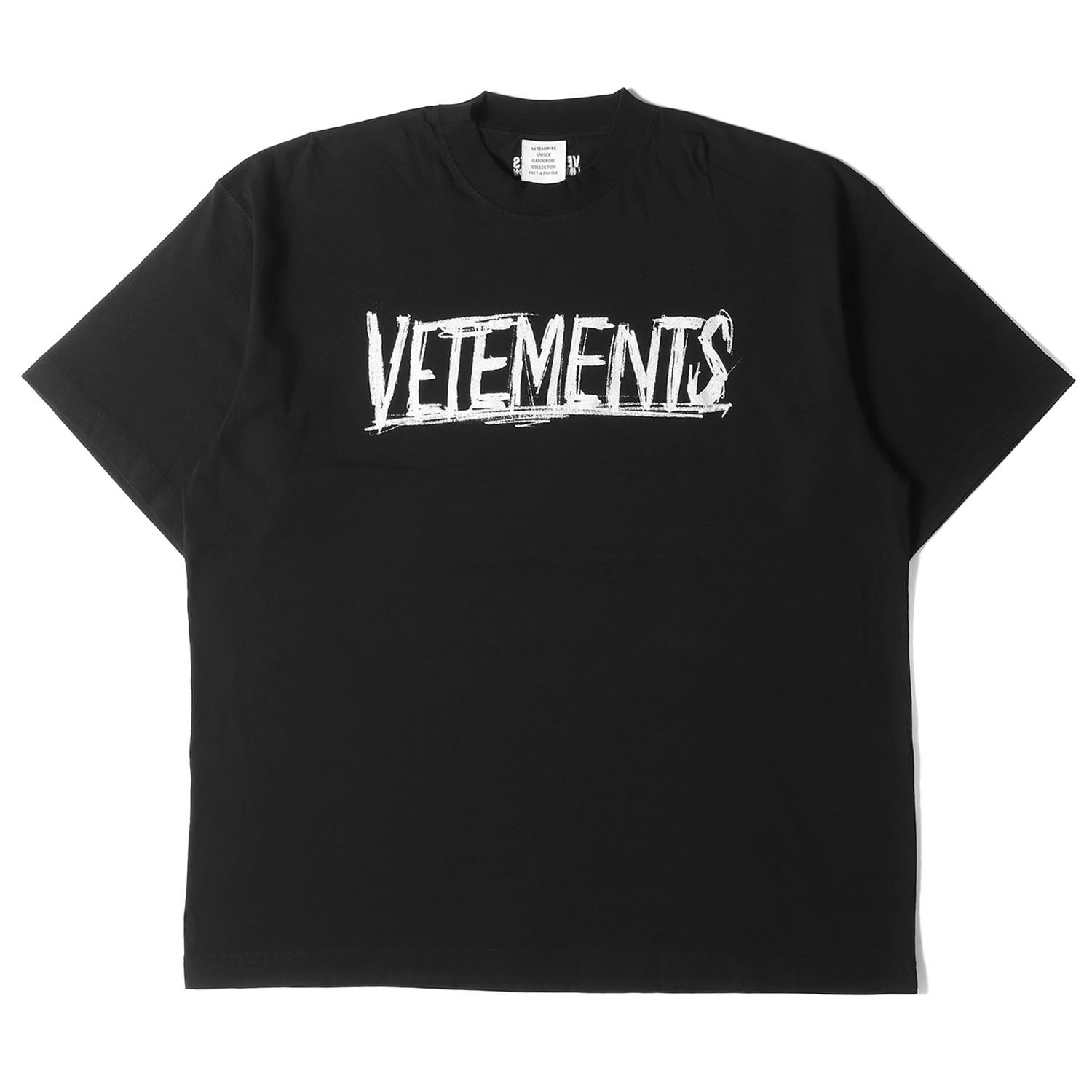 美品 VETEMENTS ヴェトモン Tシャツ サイズ:XS 22SS ワールドツアー オーバーサイズ クルーネック 半袖 Tシャツ WORLD  TOUR T-SHIRT ブラック 黒 トップス カットソー ブランド カジュアル シンプル - メルカリ