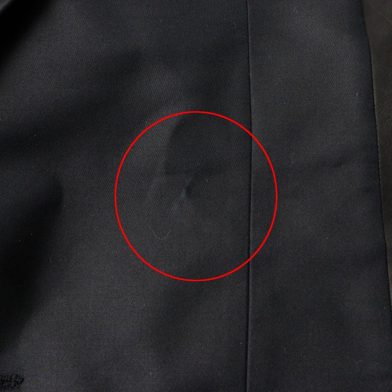 良品 ディースクエアード DSQUARED2 コットンシルクXレザー 前後切替  