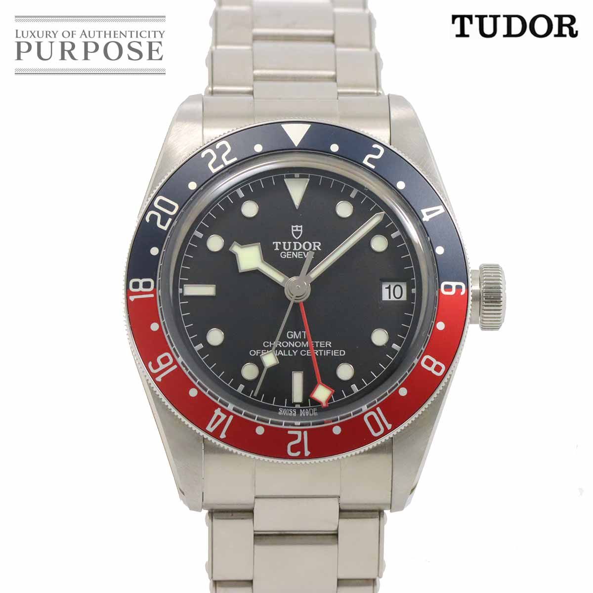 チューダー チュードル TUDOR ヘリテージ ブラックベイ GMT 79830RB メンズ 腕時計 デイト 自動巻き Heritage 90278763