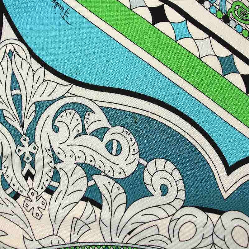 エミリオプッチ EMILIO PUCCI ワンピース ロング 総柄 長袖 シルク100