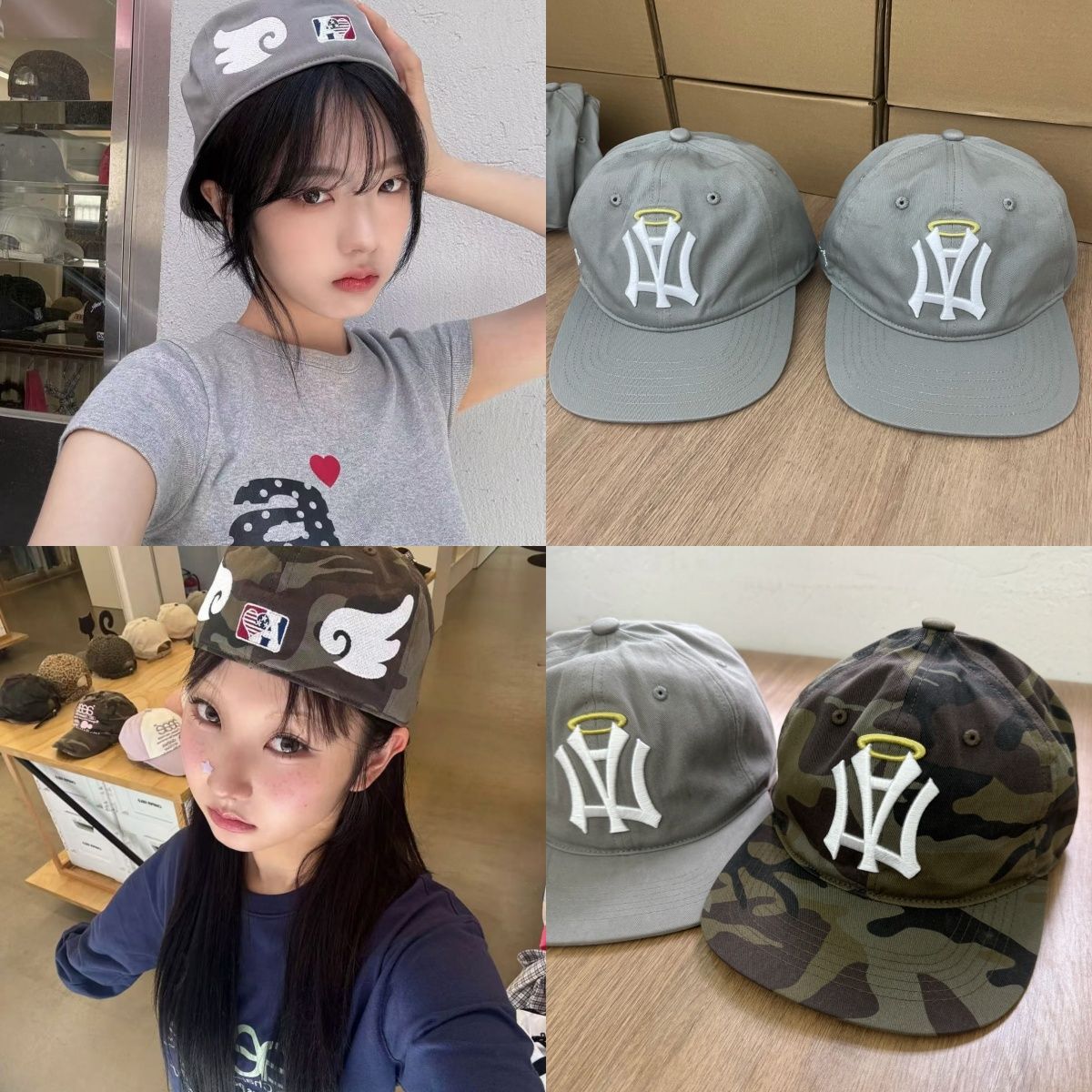 韓国 AEAE エーイーエーイー AEAE AE SYMBOL ANGEL WING CAP