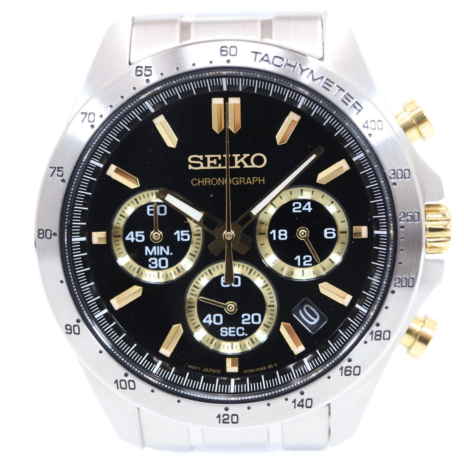 セイコー SEIKO クロノグラフ SBTR015 8T63-00D0 ブラック
