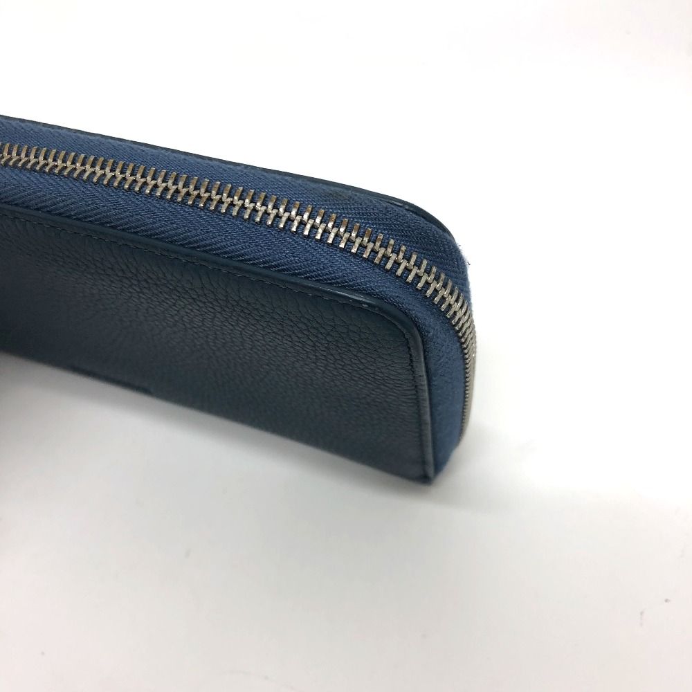 ディオール・オム ロゴ ラウンドファスナー サイフ 長財布 レザー  