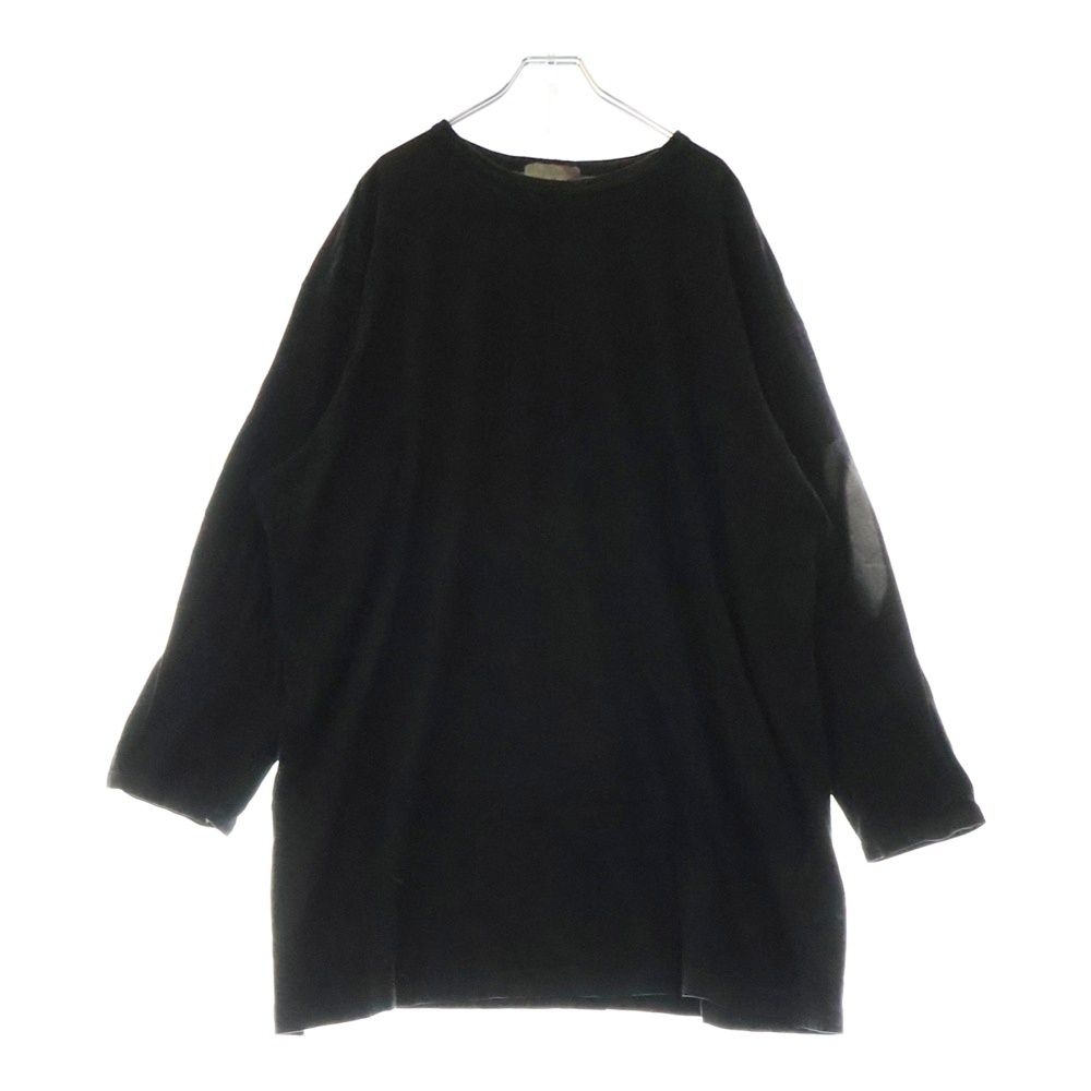Yohji Yamamoto POUR HOMME ヨウジヤマモト プールオム アームグラフィックプリントデザイン クルーネック 長袖Tシャツ ロングカットソー ブラック HG-T91-987