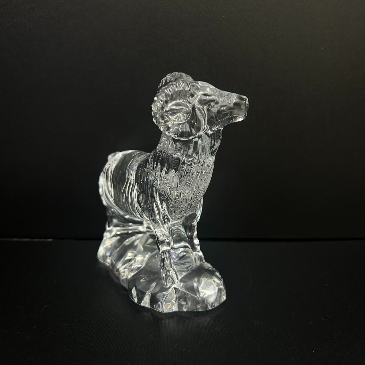 美品】Baccarat バカラ 干支 干支シリーズ ひつじ 羊 未 置物 ガラス