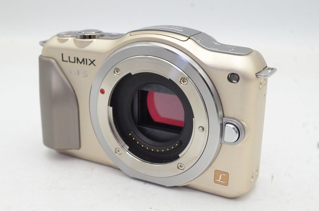 Panasonic パナソニック LUMIX DMC-GF5 ボディ ミラーレス一眼カメラ ゴールド 元 250711c
