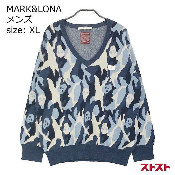 MARK&LONA マークアンドロナ Vネックニットセーター XL ［240001942959 