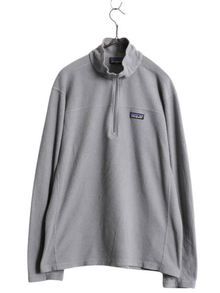【お得なクーポン配布中!】 パタゴニア マイクロD ハーフジップ フリース プルオーバー メンズ М 古着 15年製 Patagonia アウトドア ロンT 長袖 Tシャツ ハイネック