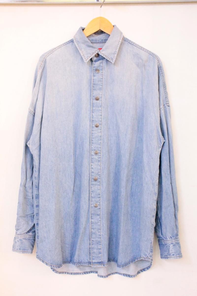 【中古】 DIESEL メンズ長袖シャツ S DIESEL/23SS/D-KAMA/S/インディゴブルー 藍
