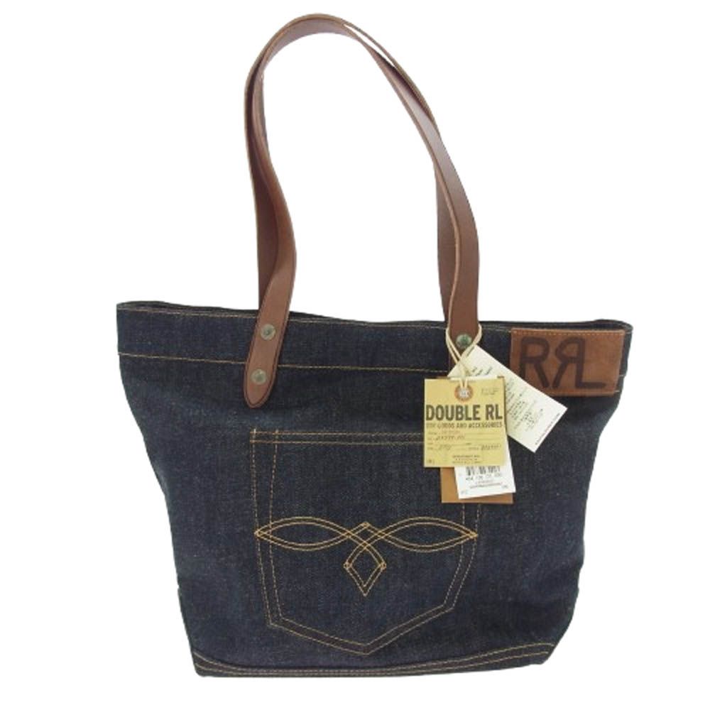 RRL ダブルアールエル 25SS WARRBAG0G620001 デニム トート バッグ インディゴブルー系 上