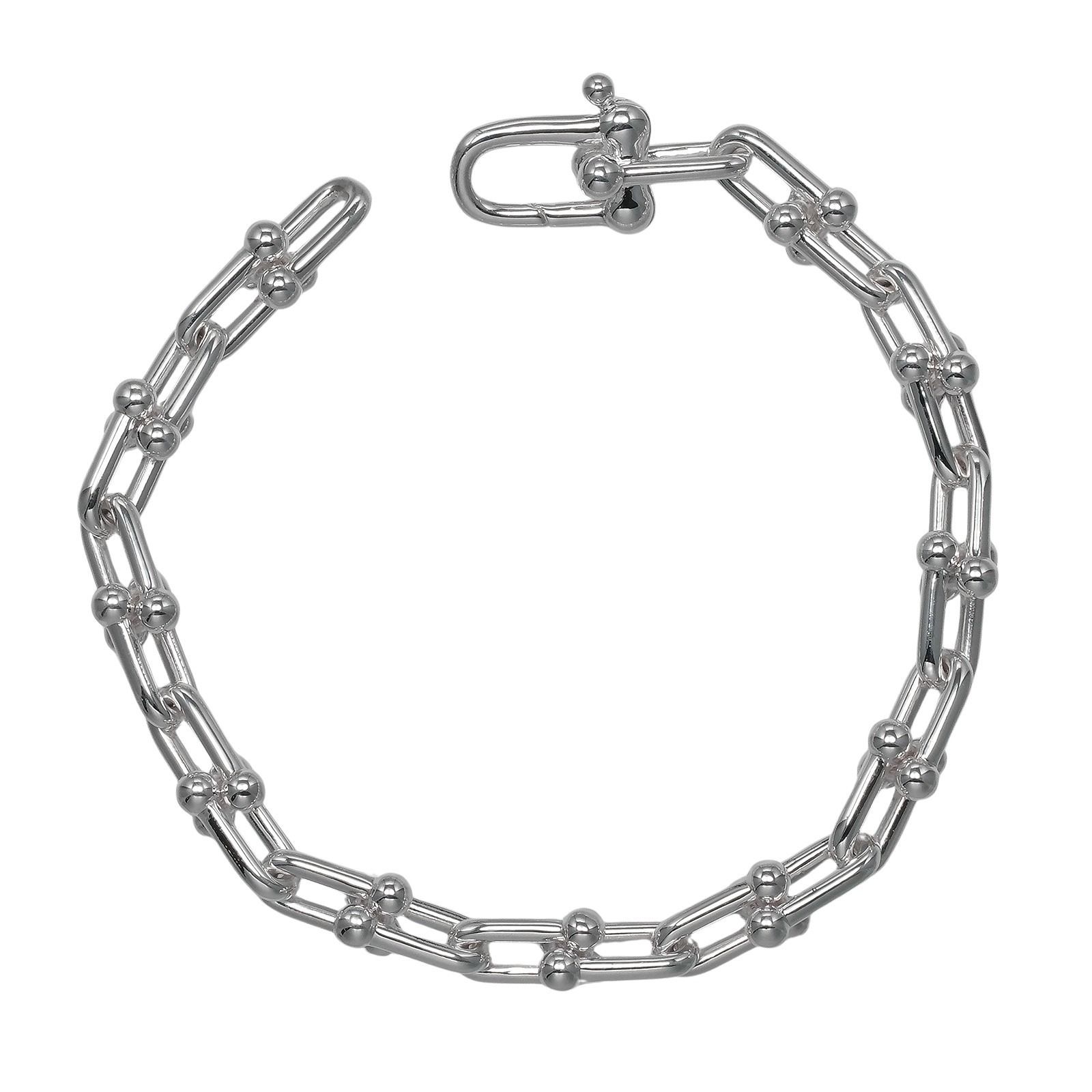 TIFFANY&Co.】ティファニー ハードウェア スモールリンク 腕周り約15.3