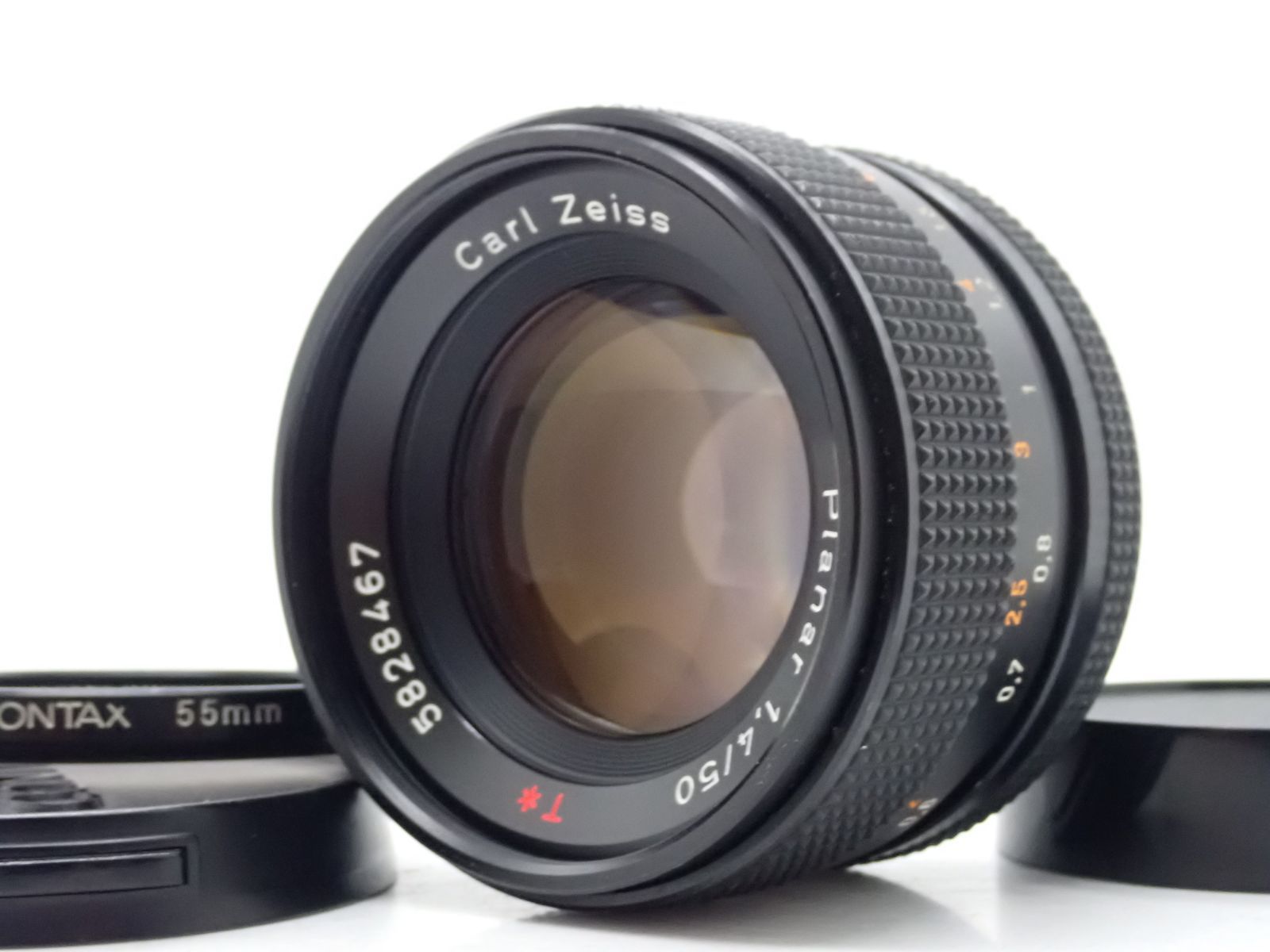 美品 CONTAX Carl Zeiss Planar 50mm F1.4 AEJ C/Yマウント 標準