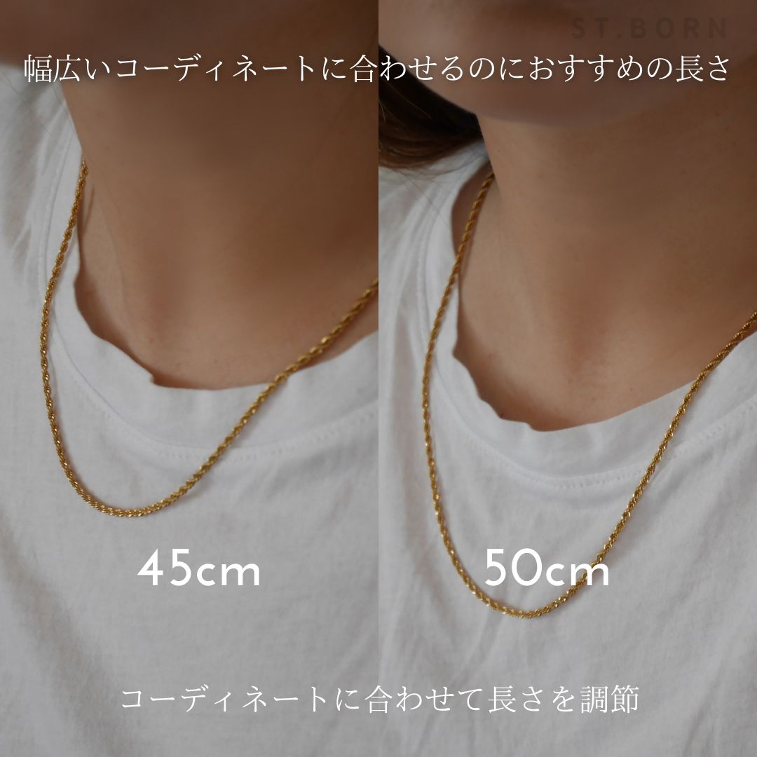ネックレス ゴールドカラー メンズ レディース 話せ