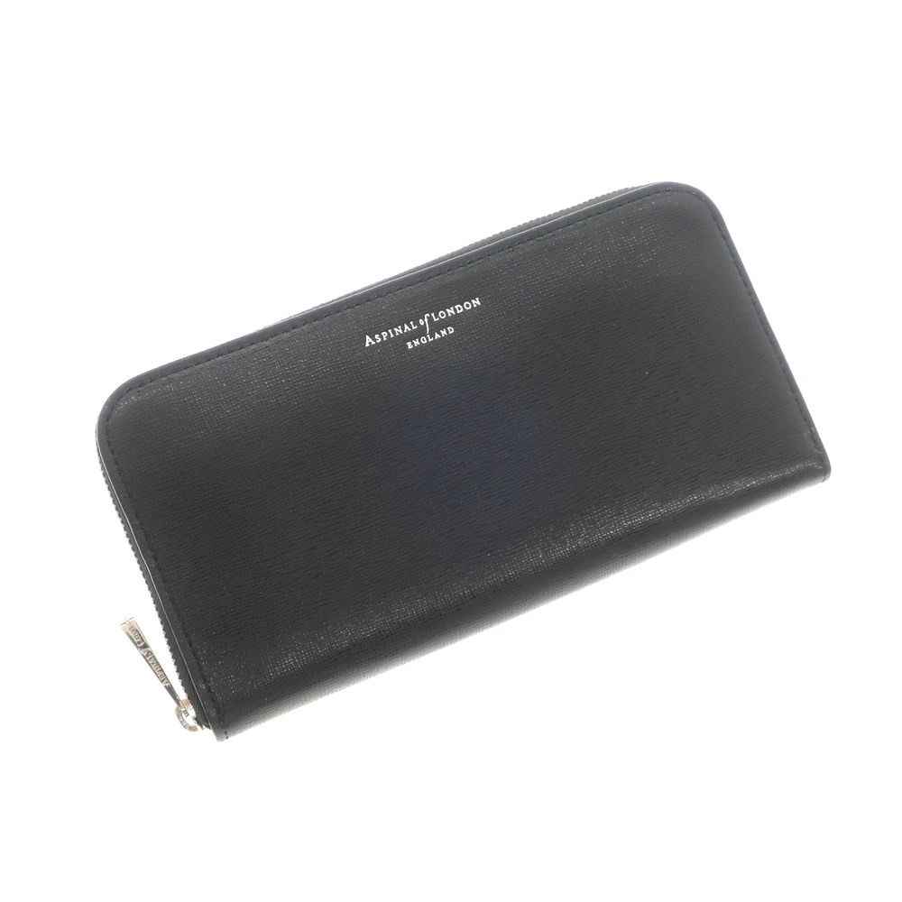 中古】アスピナルオブロンドン Aspinal of London 型押しレザー