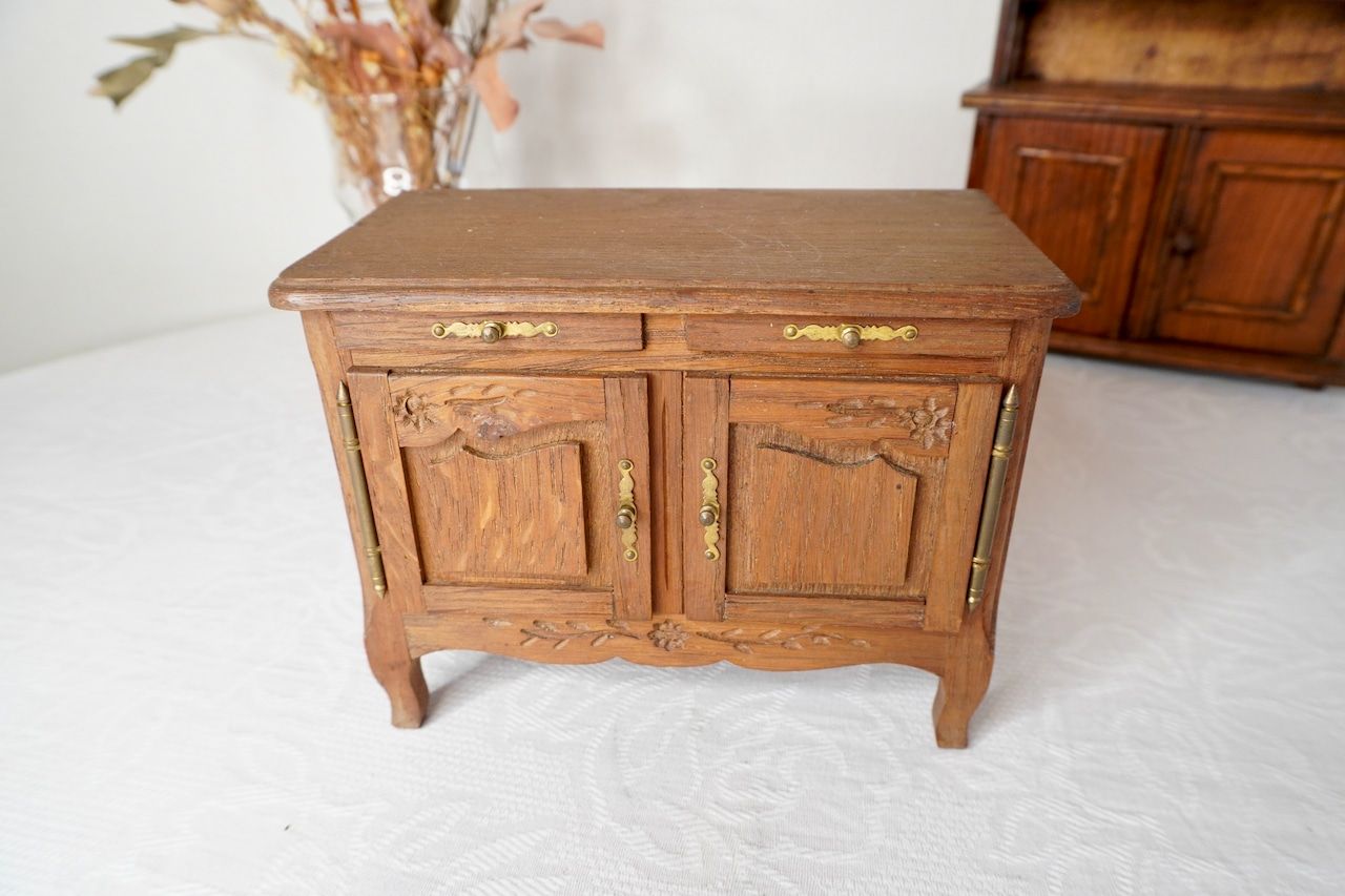 フランス アンティーク 木製ドール家具 サイドボード 1920年代