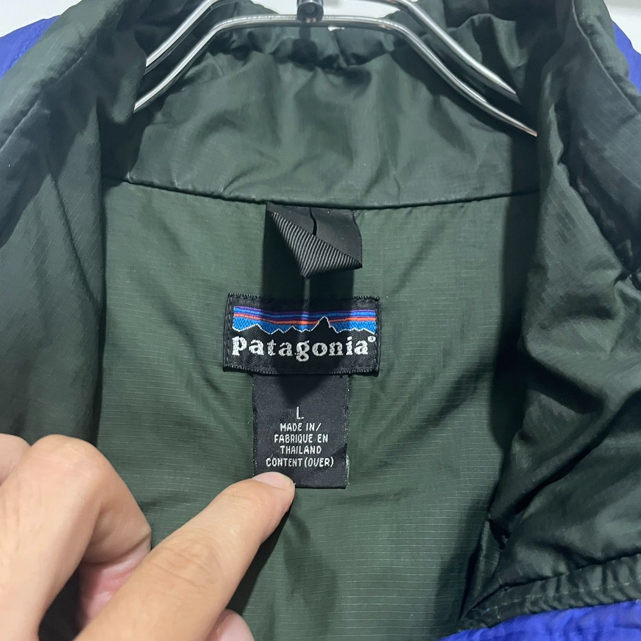 00年製 PATAGONIA FIREBALL JACKET “BLUE” UT-0908-03 袖リペアあり 