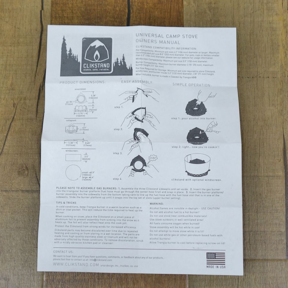 美品 クリックスタンド CLIKSTAND チタン APPALACHIAN Ti - メルカリ