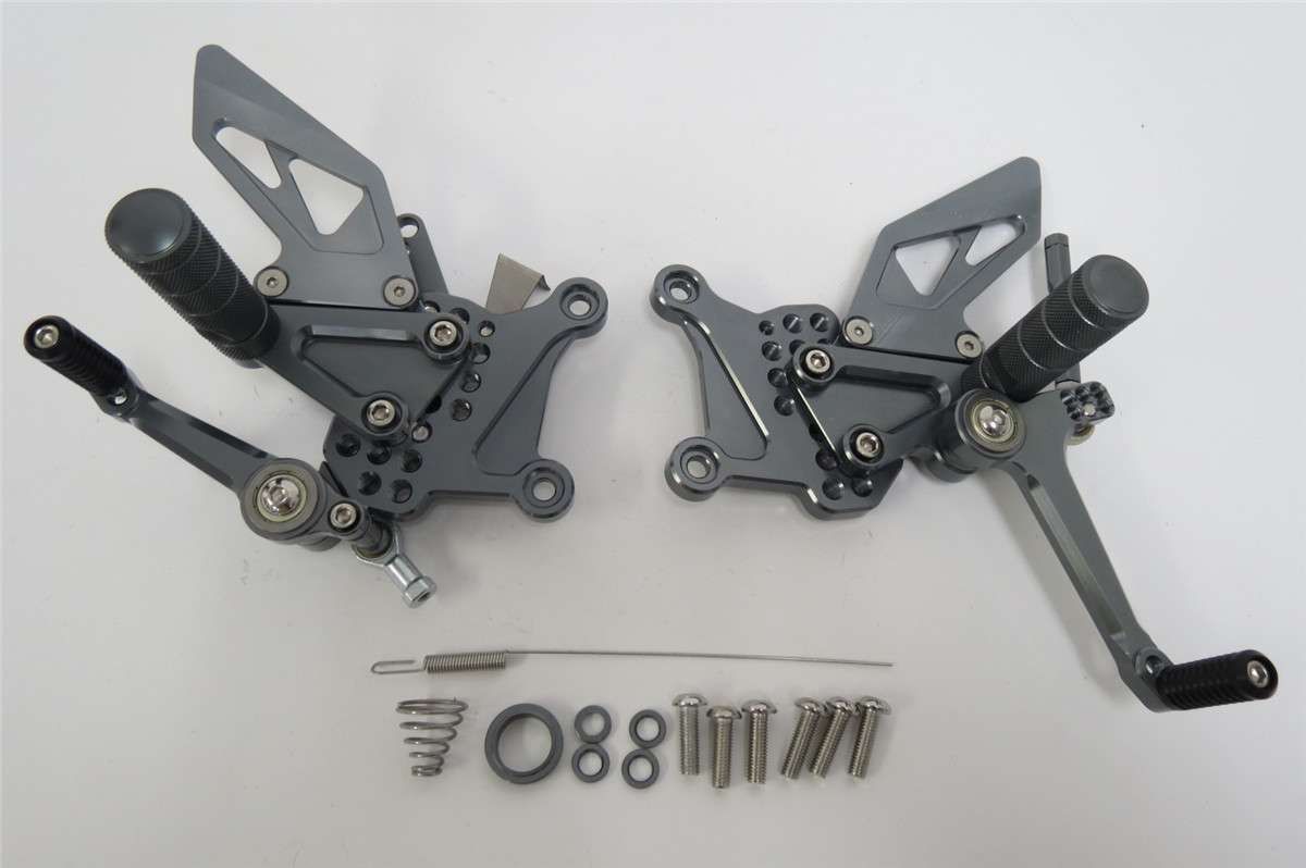 Ninja ZX-25R ニンジャ ZX25R 2020- Ninja ZX4RR ZX-4RR 2025 調整式 バックステップ クイックシフター必須 灰