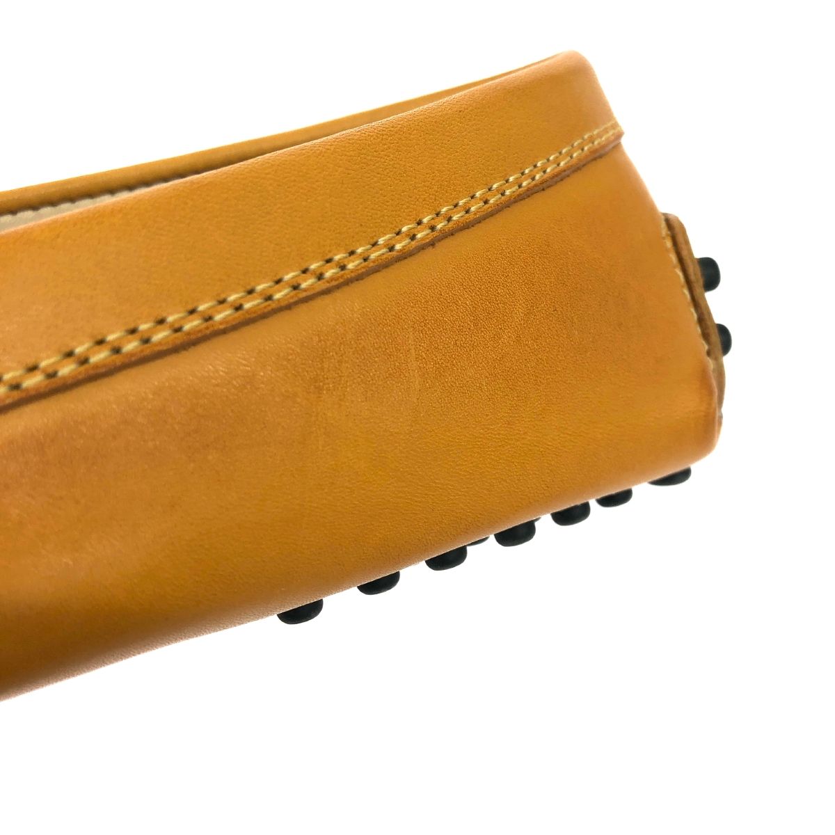 トッズTOD'Sドライビングシューズ　オレンジ　ボア TOD'S トッズ ドライビングシューズ 表記サイズ:34 1/2 レザー