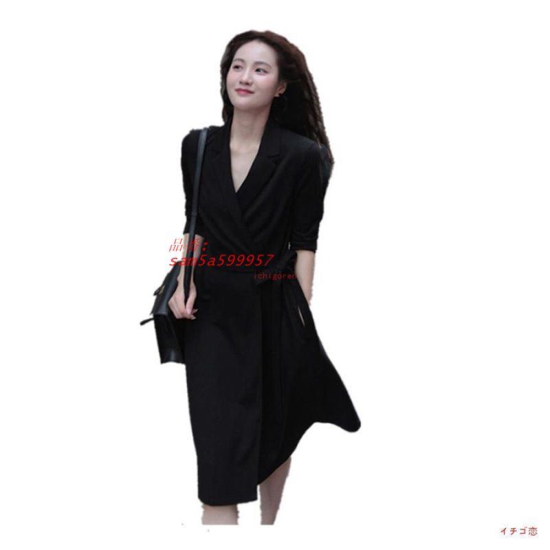 シャツワンピース レディース 長袖ワンピース ワンピ ロング丈 春 きれいめ 秋 無地 長袖 通勤 am5a599957