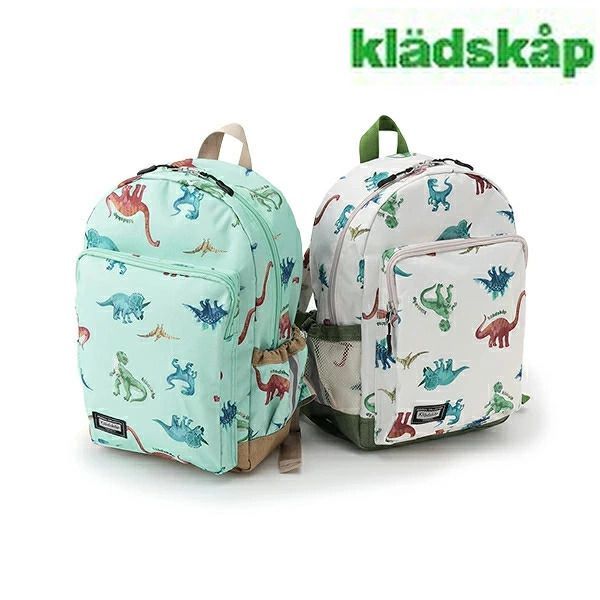 新品【kladskap】クレードスコープ 2025年春夏 恐竜 総柄リュックサック Sサイズ Mサイズ 学校 保育園 幼稚園 新学期 入学 遠足