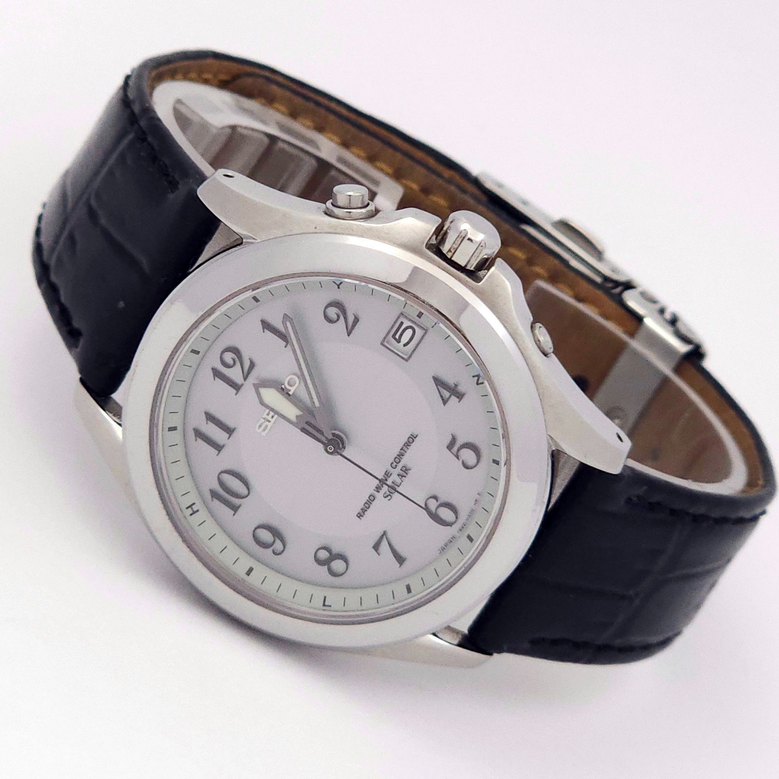 ☆良品 SEIKO セイコー 7B22-0AZ0 ソーラー電波 動作品 チタニウム 