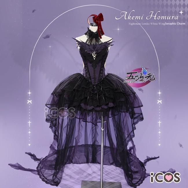 五次元　ICOS 暁美ほむら　コスプレ　衣装　Mサイズ　まどか☆マギカ ICOS 魔法少女まどか☆マギカ コスプレ 悪魔ほむら 暁美ほむら 魔女