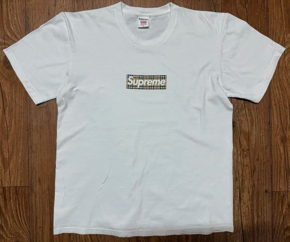 Supreme シュプリーム x BURBERRY バーバリー ボックス ロゴ Tシャツ 白 ー 22SS