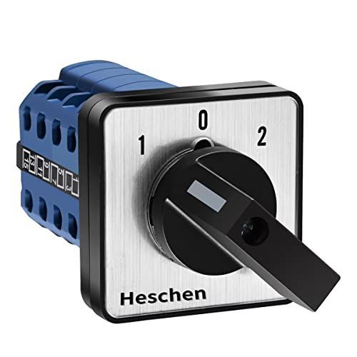 Heschen ユニバーサルロータリーカムセレクタチェンジオーバースイッチ， LW28-20D404.4， 660V 20A， 3ポジション4フェーズ16端子， CE